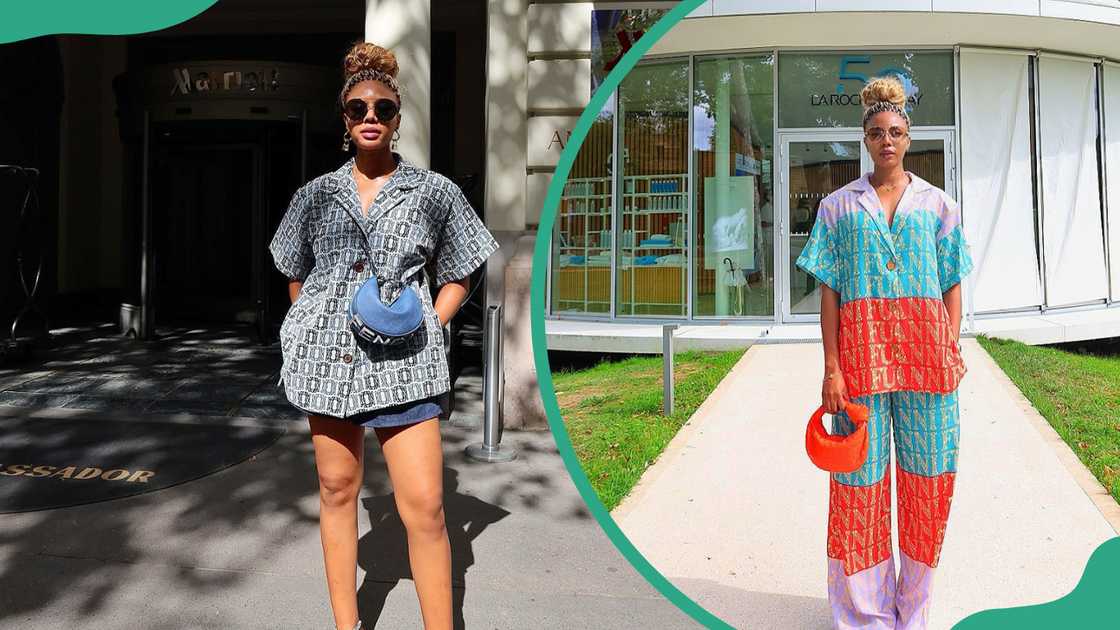 Nancy Isime is seen outdoors in Ankara-inspired outfits Nancy Isime is seen outdoors in Ankara-inspired outfits