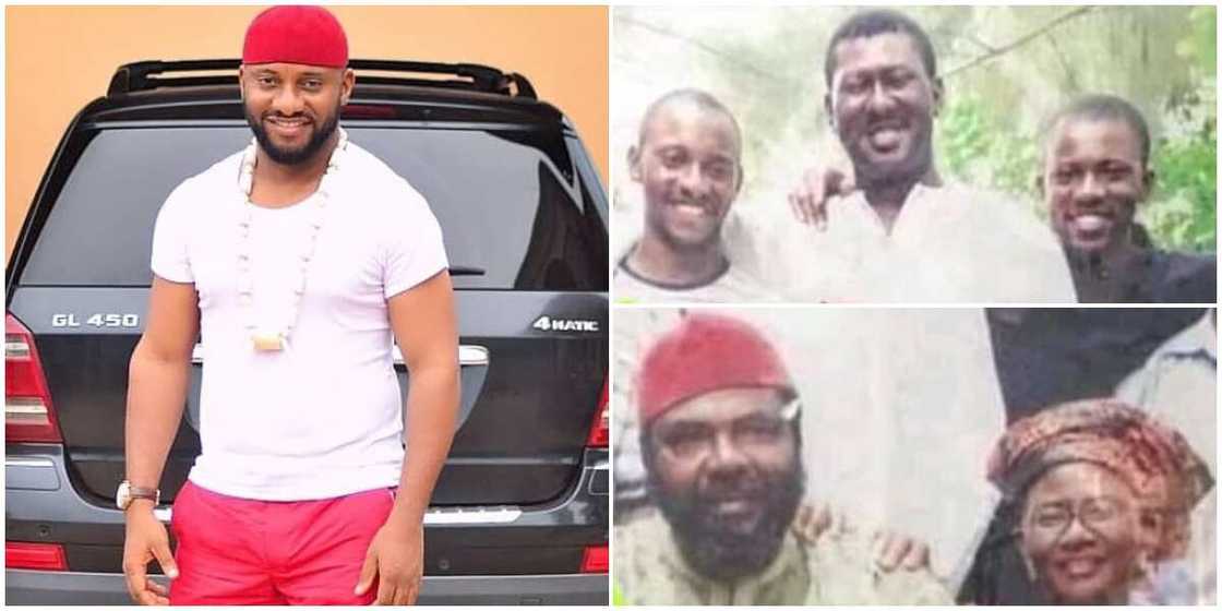 Yul Edochie shares rare family photo. Yul Edochie shares rare family photo.