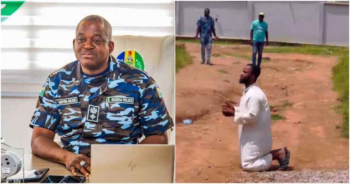 Police PRO Adejobi Olumuyiwa says prankster Trinity Guy should be arrested. Police PRO Adejobi Olumuyiwa says prankster Trinity Guy should be arrested.