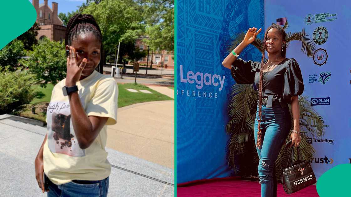 Lady rejoices after getting scholarship to study abroad. Lady rejoices after getting scholarship to study abroad.