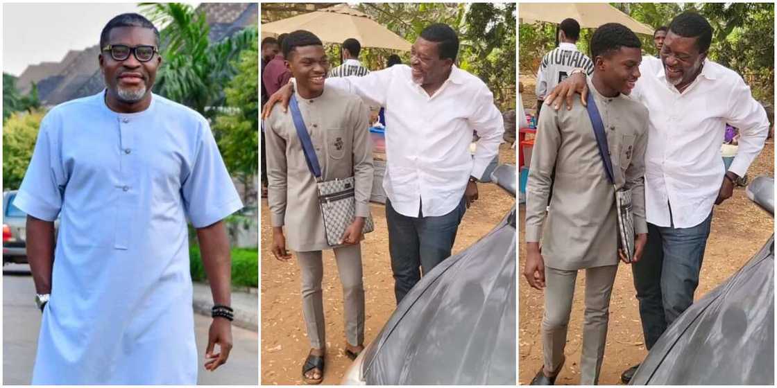 Kanayo O. Kanayo storms lookalike son's university without telling him Kanayo O. Kanayo storms lookalike son's university without telling him