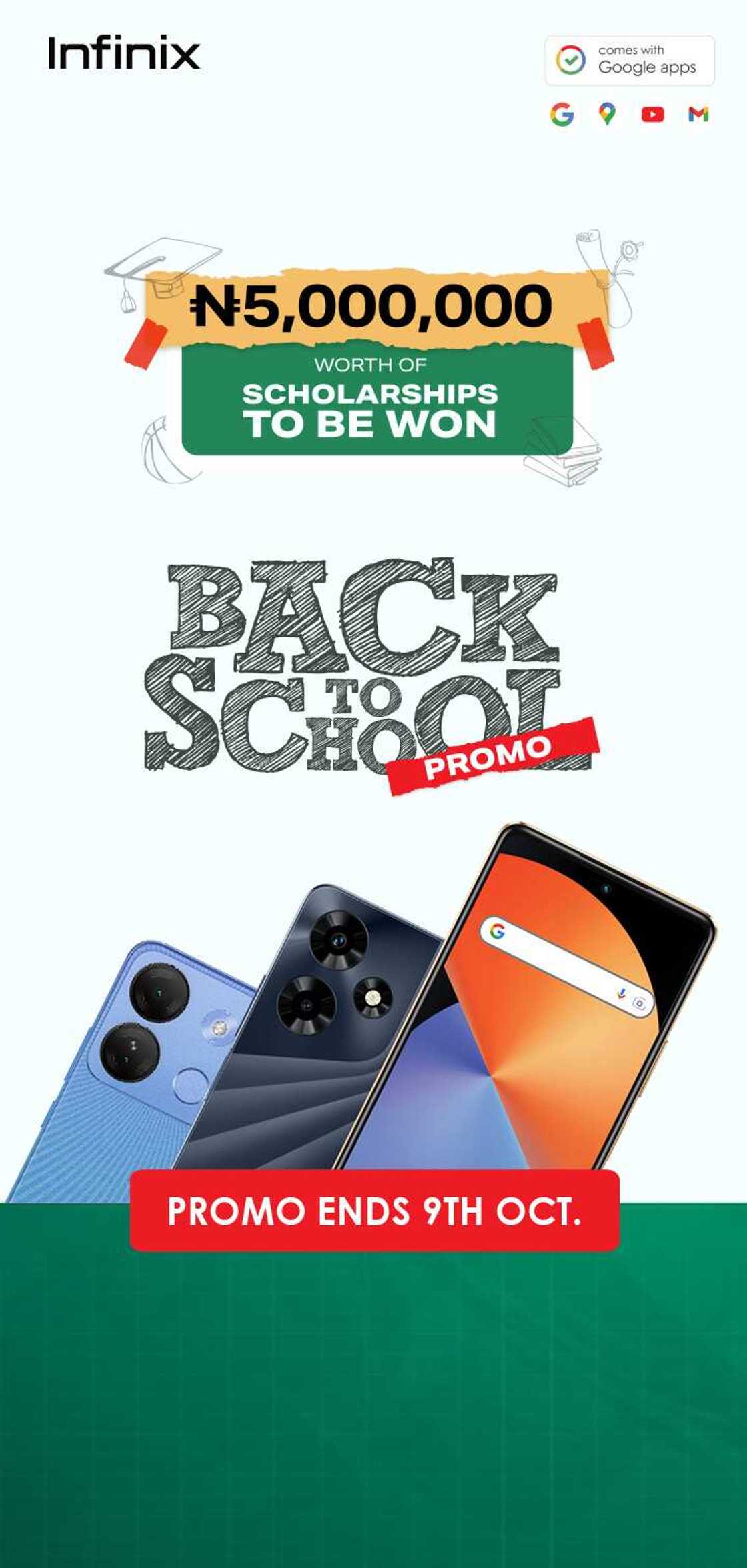 Infinix's Back-to-School Raffle: N5,000,000 worth of Scholarships Up for Grabs Infinix's Back-to-School Raffle: N5,000,000 worth of Scholarships Up for Grabs