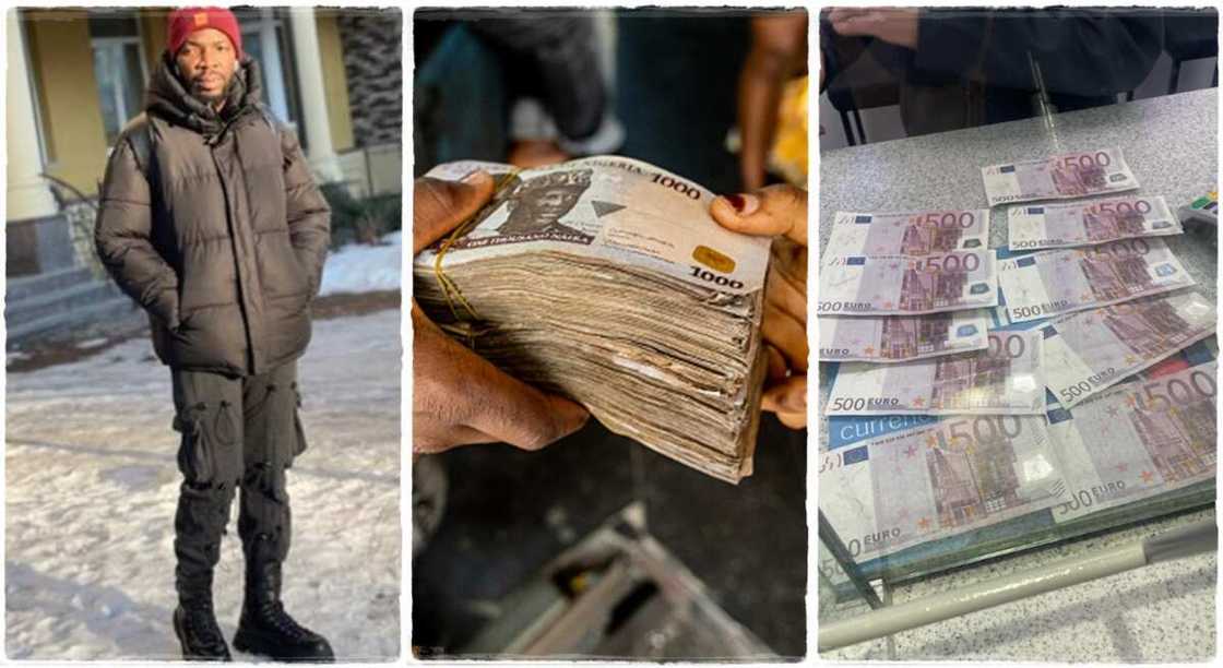 Man says his bank gave him counterfeit. Man says his bank gave him counterfeit.