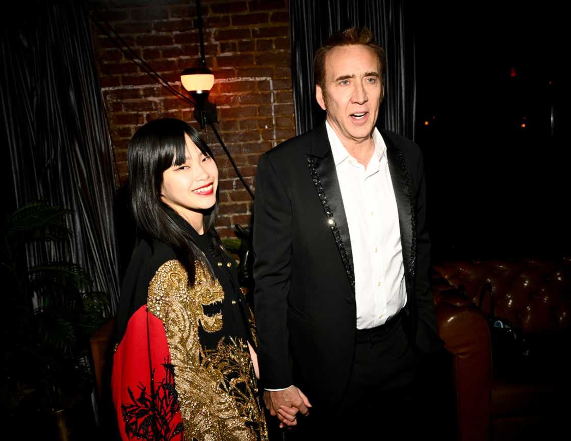 Riko Shibata and Nicolas Cage at the Egyptian Theatre Riko Shibata and Nicolas Cage at the Egyptian Theatre