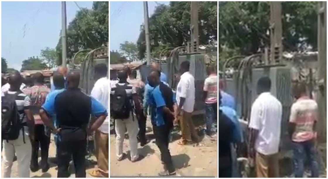 Nigerians praying for a PHCN transformer to work. Nigerians praying for a PHCN transformer to work.