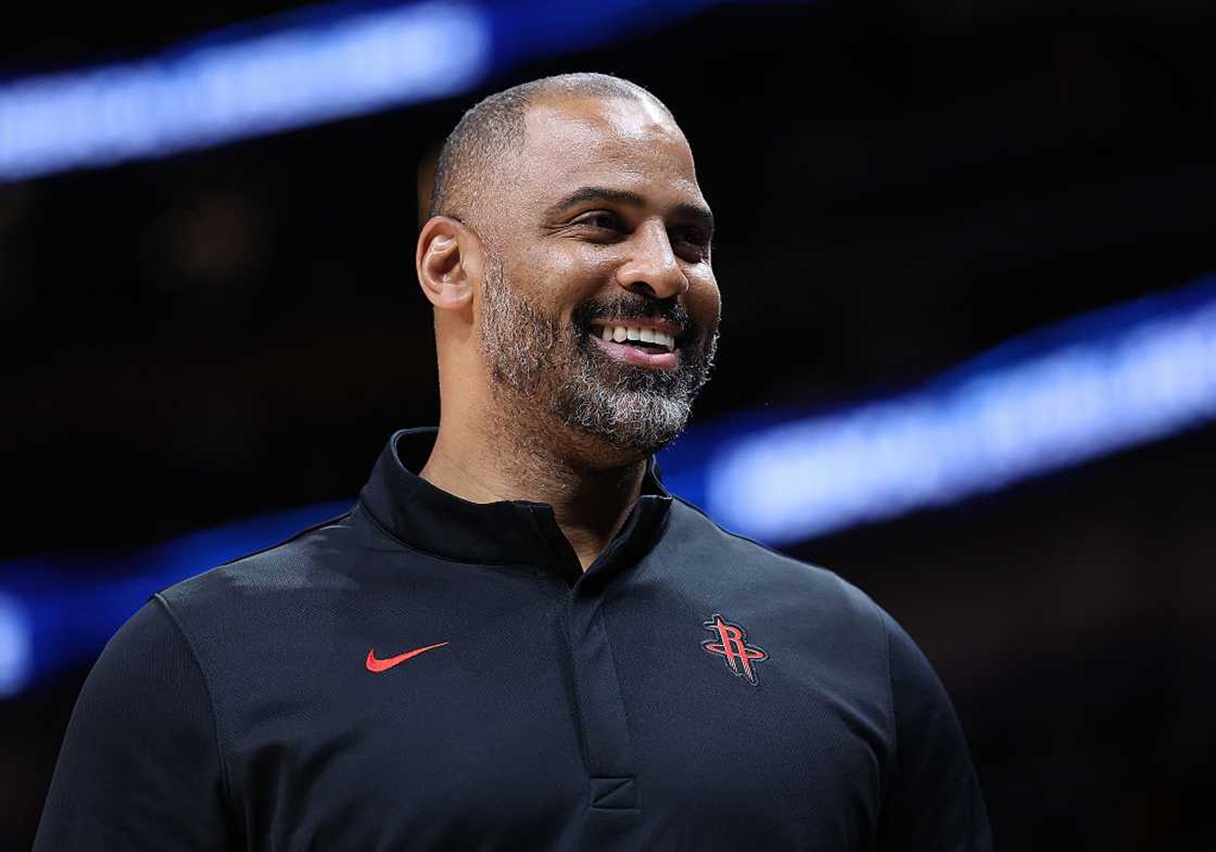Ime Udoka at State Farm Arena