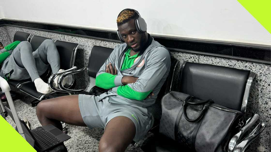 Victor Boniface during the Super Eagles' hostage ordeal in Libya.