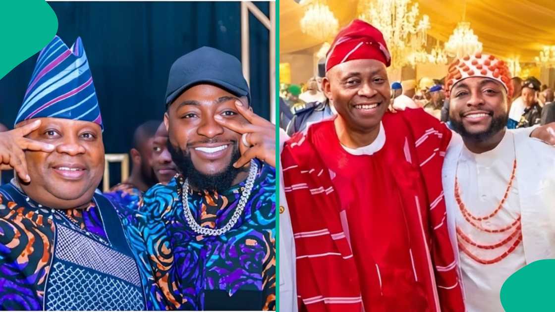 Davido's father and his younger brother Ademola Adeleke seen in viral video