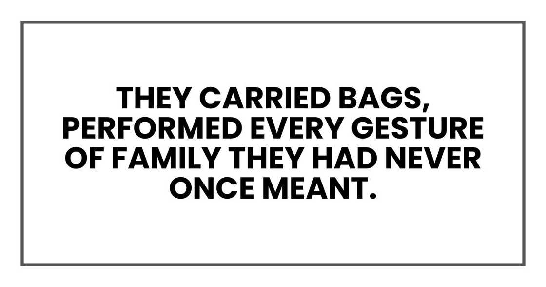They carried bags, fussed over socks