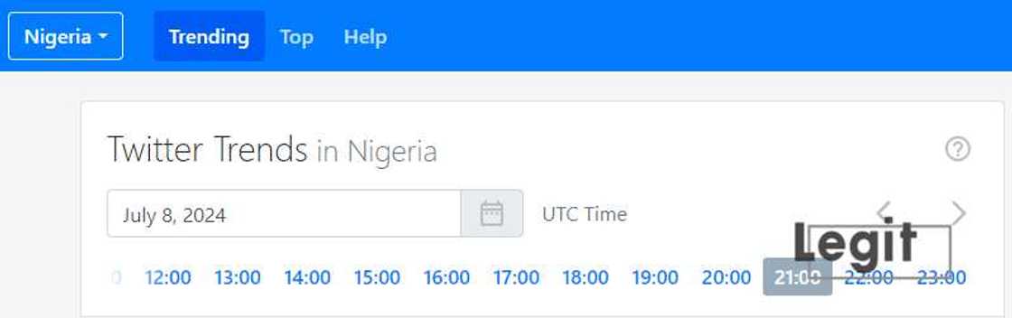 Twitter trends in Nigeria on July 8 2024