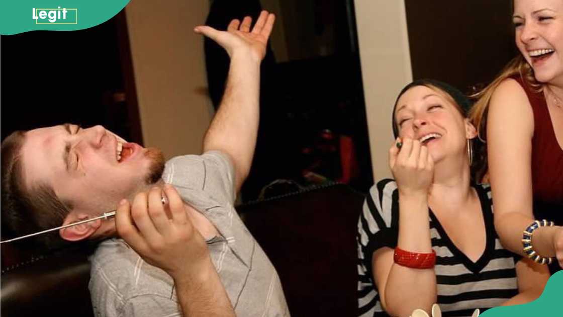 Brian Hart celebrates a birthday with his sisters