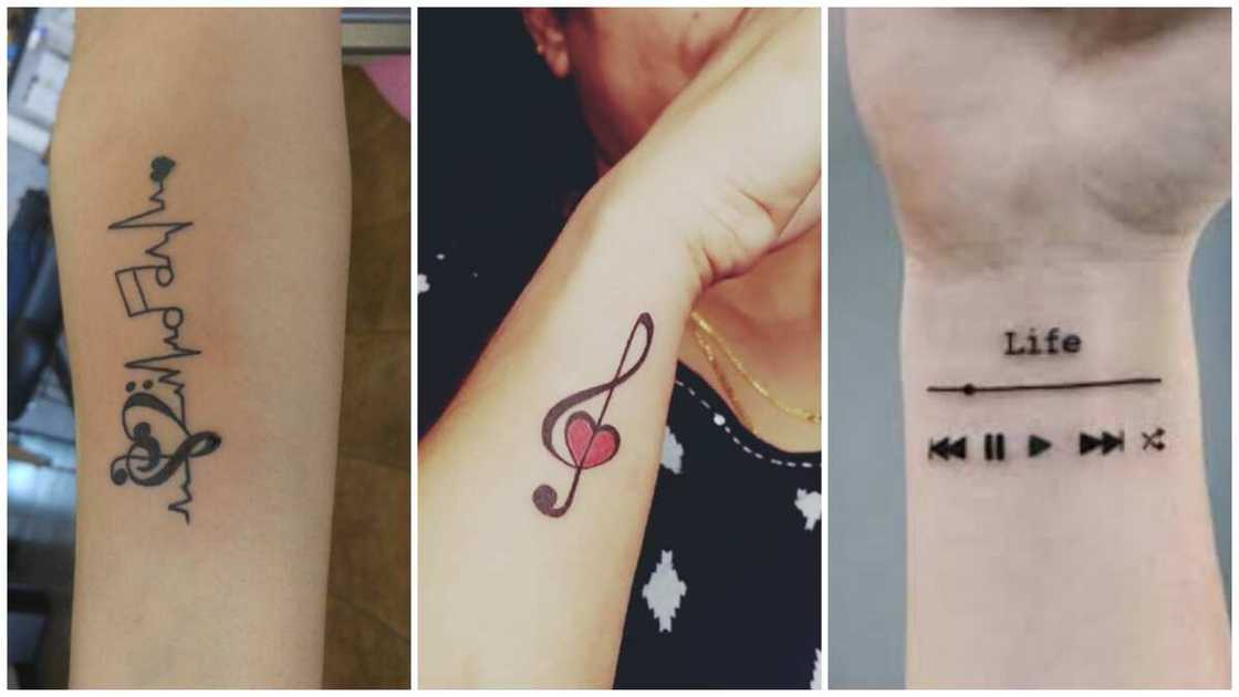 women's music tattoo women's music tattoo