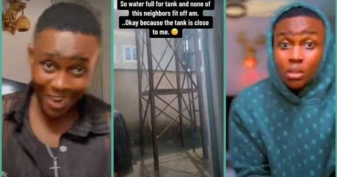 Man who lives close to borehole shares his reason for refusing to turn off overflowing tank Man who lives close to borehole shares his reason for refusing to turn off overflowing tank