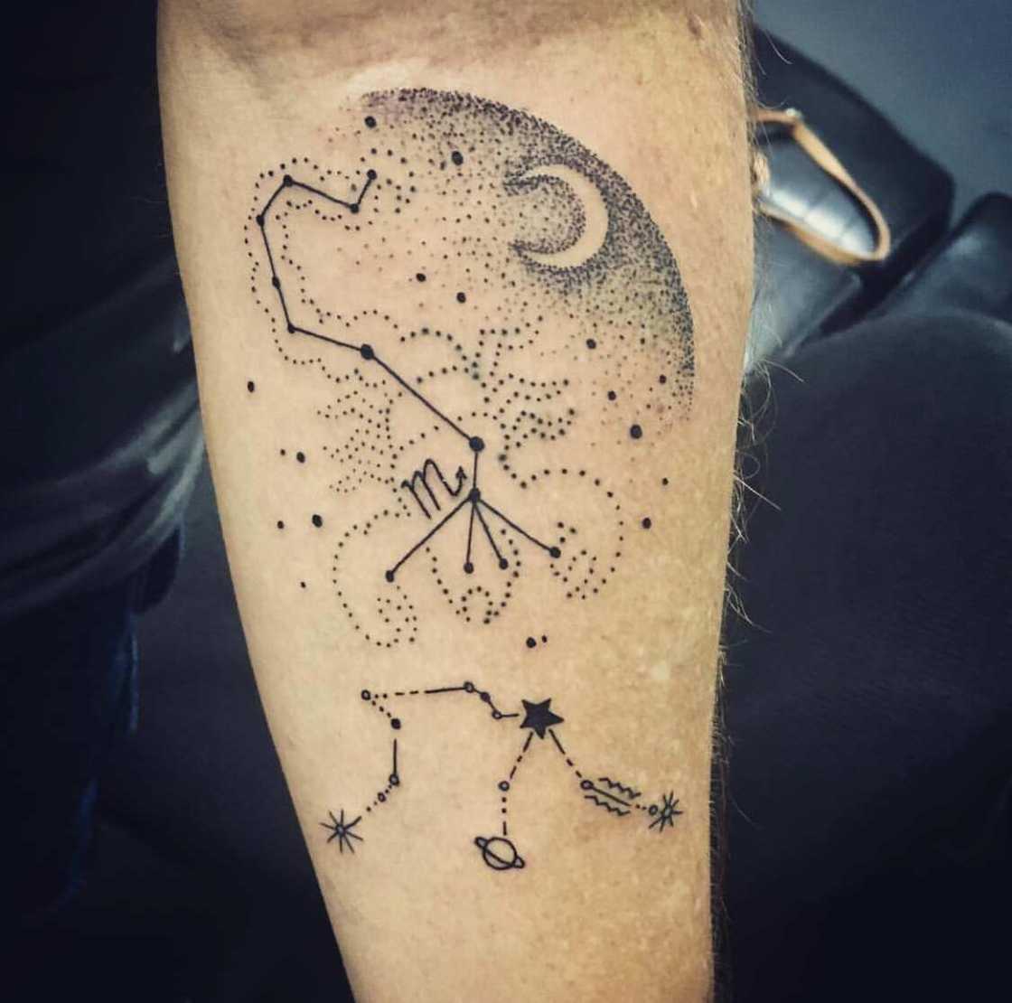 Scorpio constellation tattoo Scorpio constellation tattoo