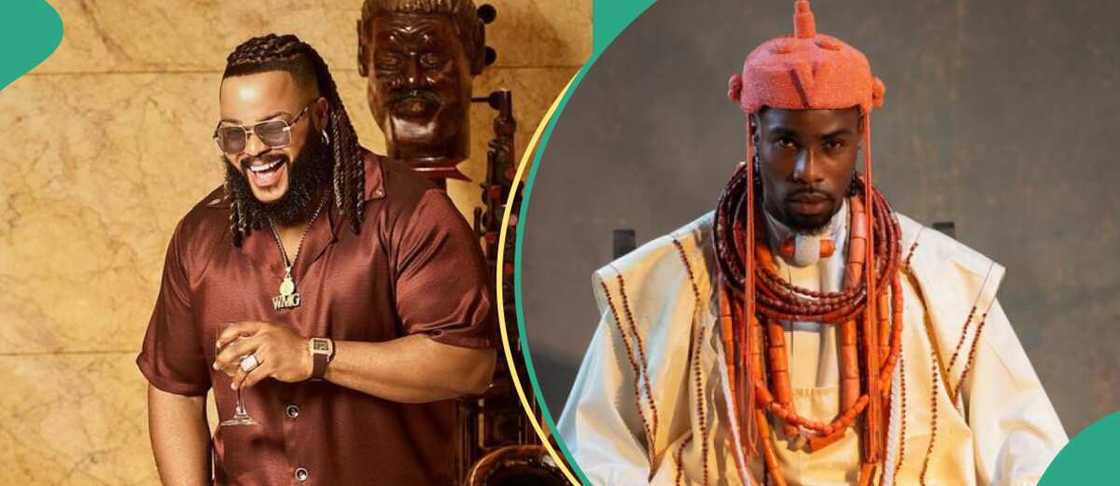 Whitemoney reacts to extravagant outfits at AMVCA 2024. Whitemoney reacts to extravagant outfits at AMVCA 2024.