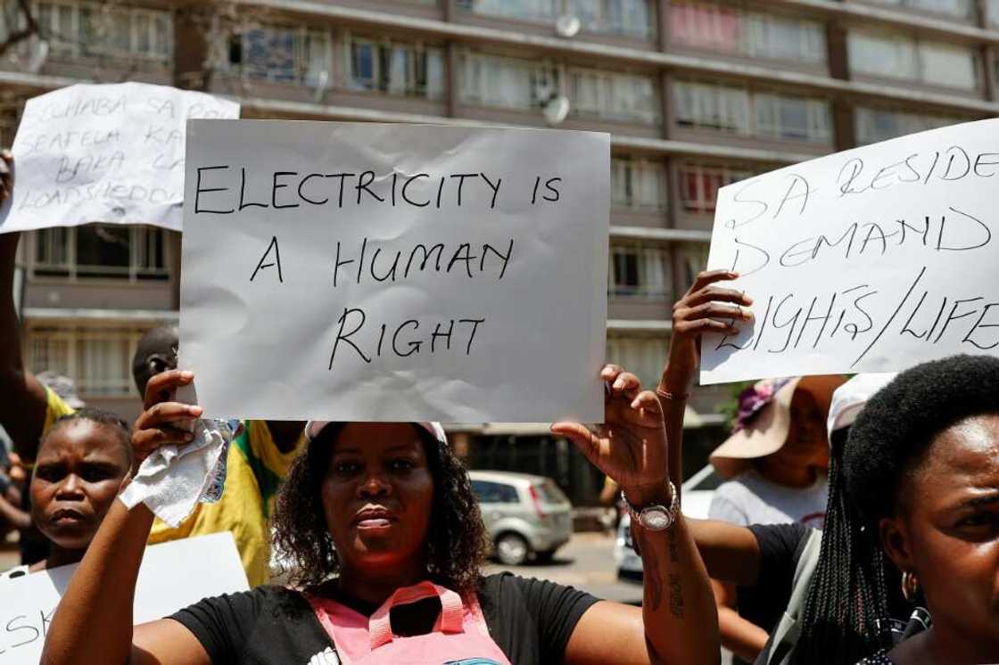 Many South Africans are furious at the blackouts, which can last hours at a time Many South Africans are furious at the blackouts, which can last hours at a time