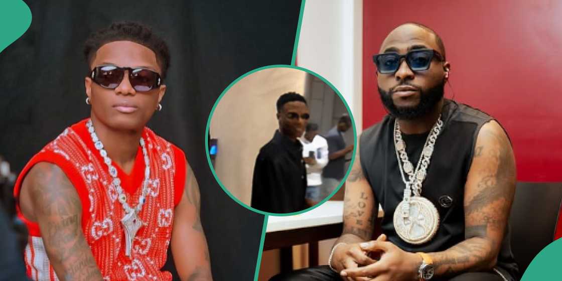 Davido’s biggest fan trends online after meeting Wizkid