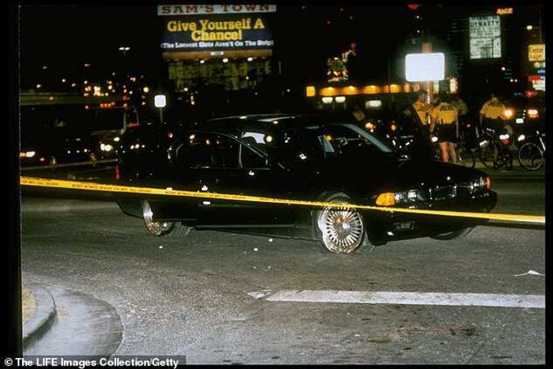 BMW Sedan carrying Tupac when he was shot dead in 1996 is put up for auction for $1.75million in Las Vegas