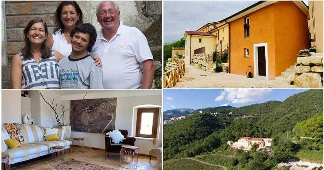 Rich lawyer, entire village in Italy, Scottish businessman