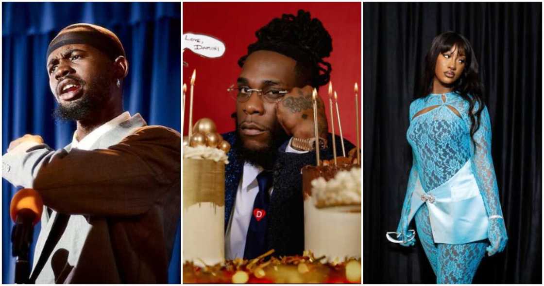 Photos Black Sheriff, Burna Boy and Tems Photos Black Sheriff, Burna Boy and Tems