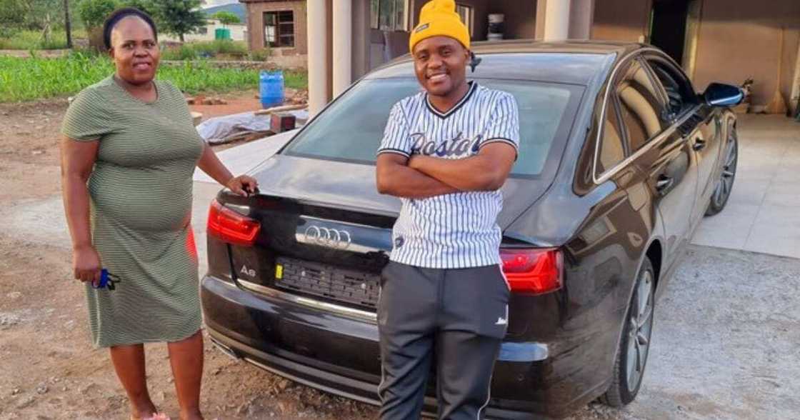 Young man buys his mum stunning Audi to thank her for keeping him in school Young man buys his mum stunning Audi to thank her for keeping him in school