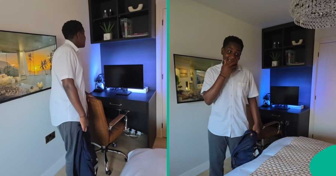 Mum leaves son emotional as she redesigns his bedroom. Mum leaves son emotional as she redesigns his bedroom.