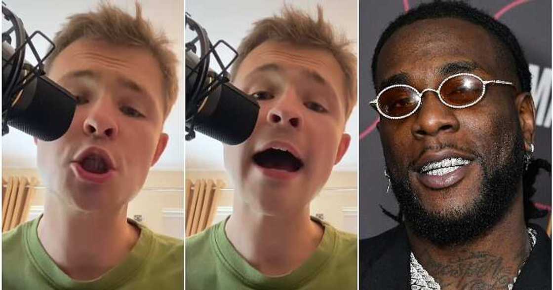 Oyinbo man sings cover of Burna Boy's Last Last, sweet voice Oyinbo man sings cover of Burna Boy's Last Last, sweet voice