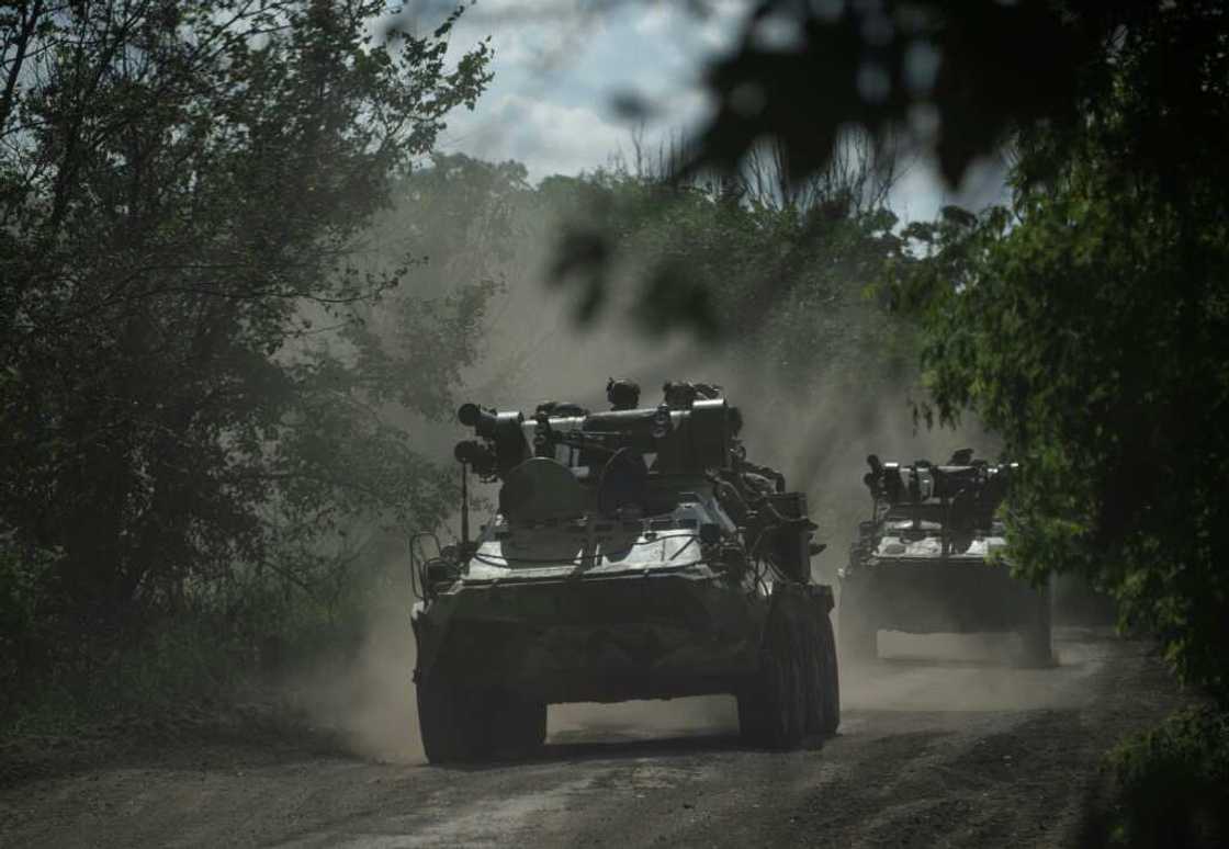 Ukrainian servicemen are fighting on the Russian frontline in eastern Donetsk