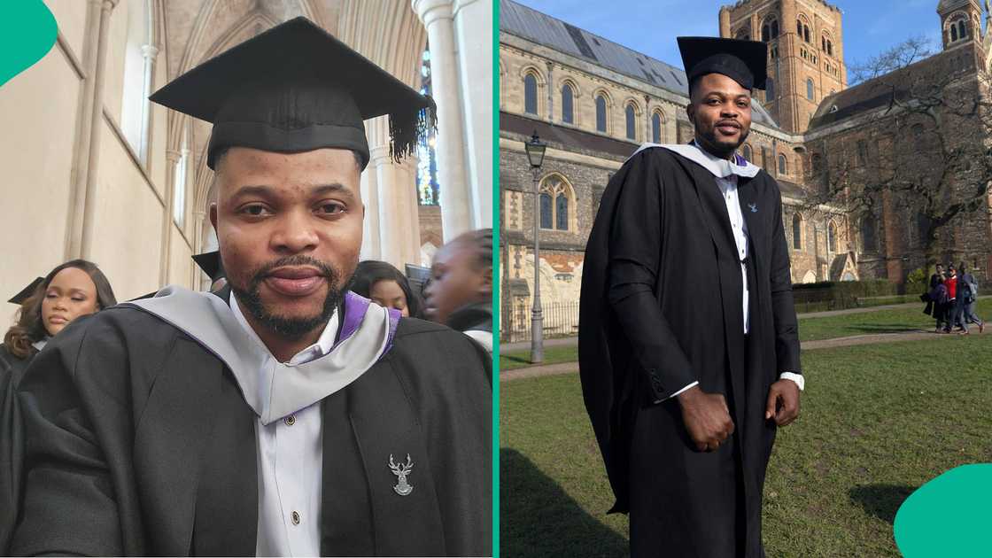 Man who abandoned his University of Ibadan admission in 2016 achieves master's degree with distinction at University of Hertfordshire 10 years later Man who abandoned his University of Ibadan admission in 2016 achieves master's degree with distinction at University of Hertfordshire 10 years later