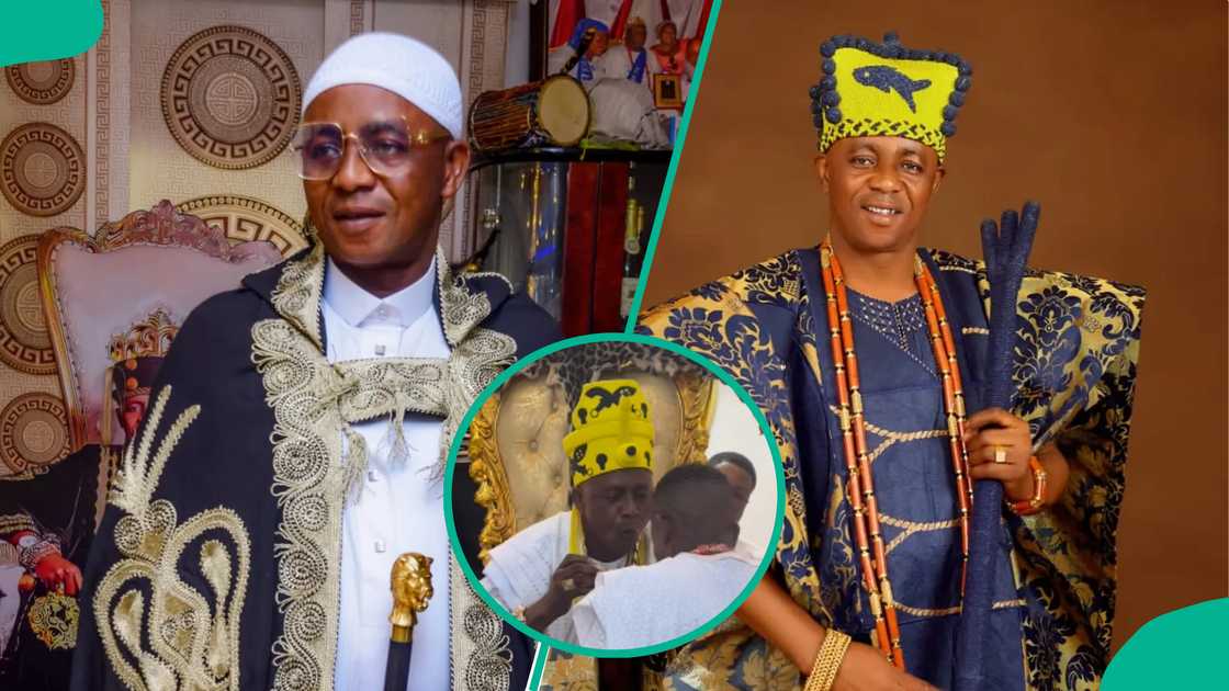 Monarch performs traditional chieftancy ceremony at his palace, fans react