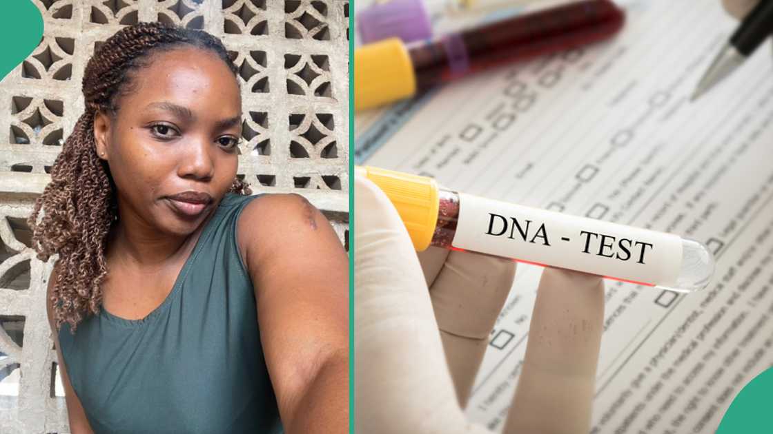 Lady says she would get divorce of husband does DNA on child.