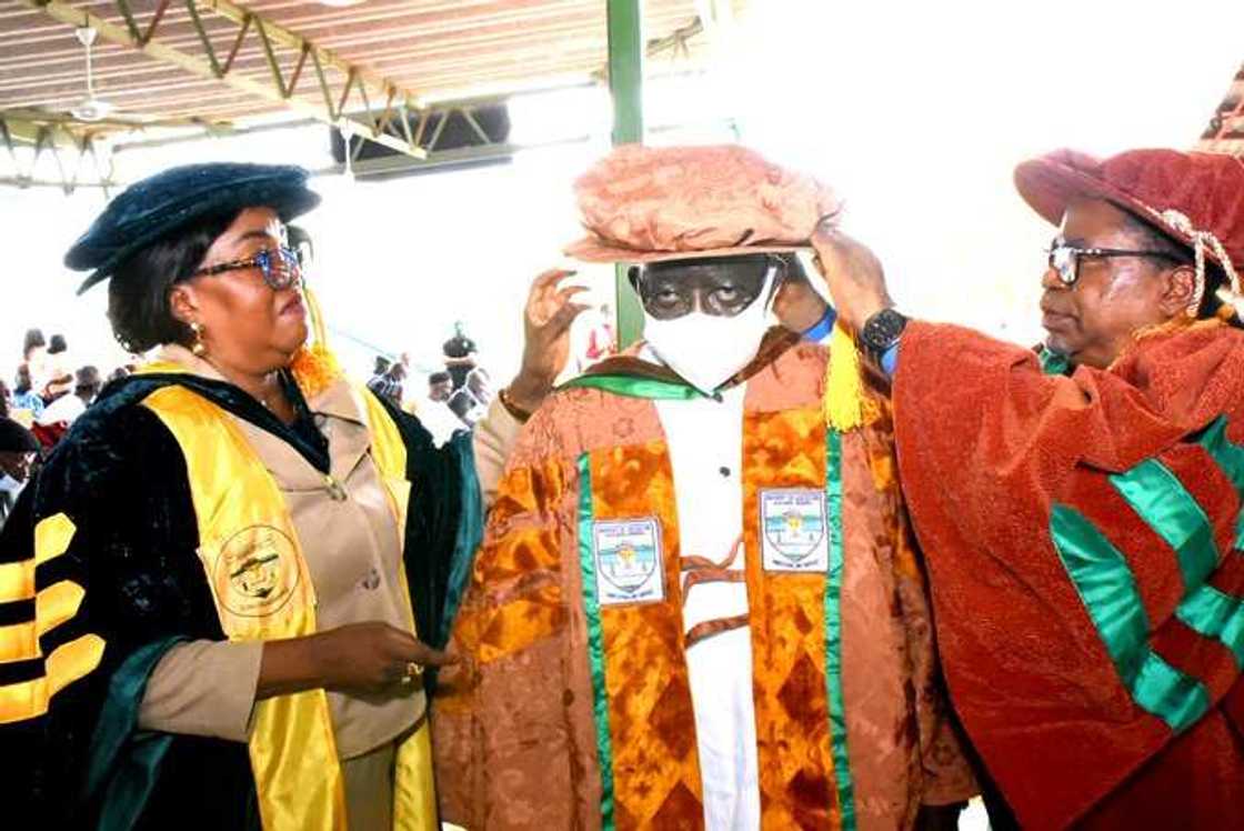 Tinubu Bags Doctorate Degree in Northern State, Photos Emerge Tinubu Bags Doctorate Degree in Northern State, Photos Emerge