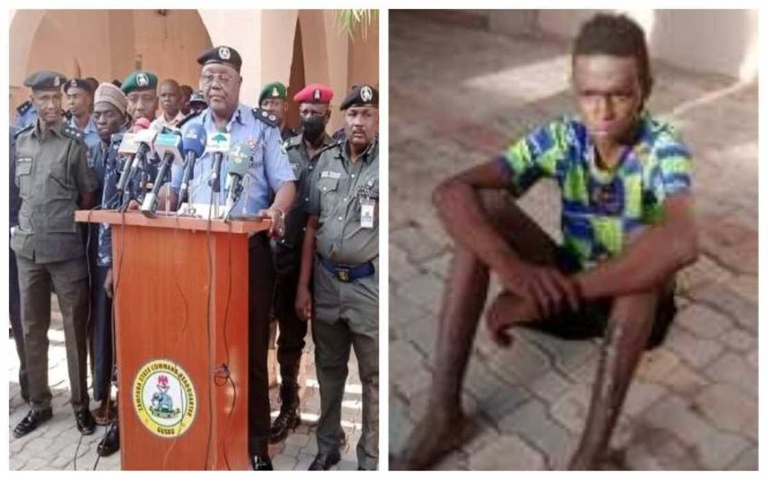 An damke wani matashin dan bindiga yana kokarin tare hanya, an kwato mutum 10 daga hannunsa An damke wani matashin dan bindiga yana kokarin tare hanya, an kwato mutum 10 daga hannunsa