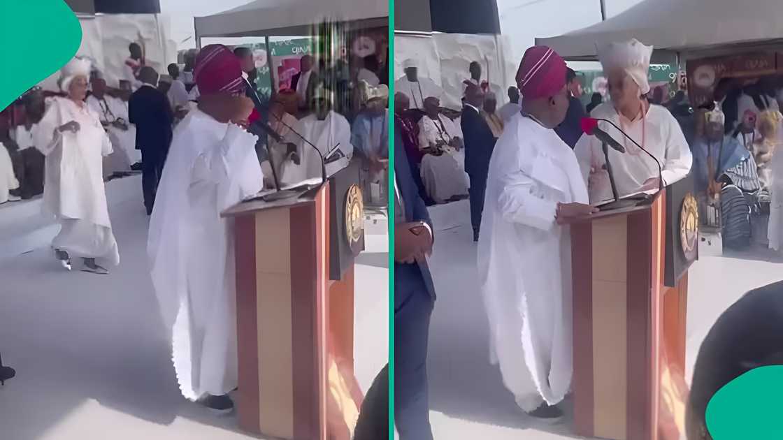 Nigerian man defends First Lady’s interruption at Osun State program Nigerian man defends First Lady’s interruption at Osun State program