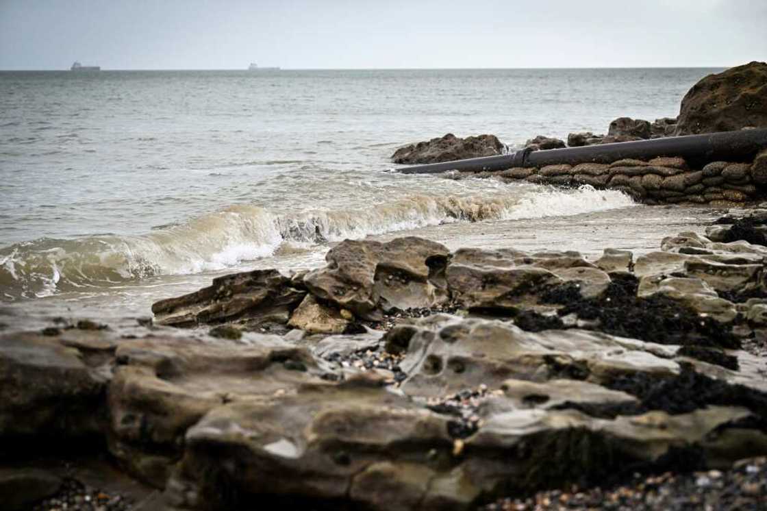 A Combined Sewer Overflow on Ryde Beach on the Isle of Wight on March 30, 2023 A Combined Sewer Overflow on Ryde Beach on the Isle of Wight on March 30, 2023