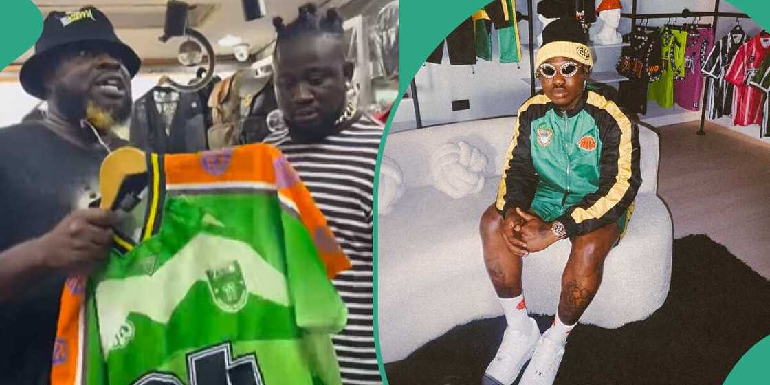 Baba Egbe and Kogbagidi storm a store cloning Zlatan Ibile's designs Baba Egbe and Kogbagidi storm a store cloning Zlatan Ibile's designs