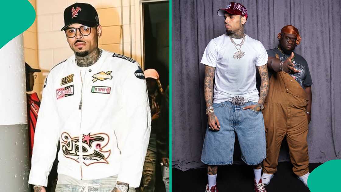 Chris Brown and fan Chris Brown and fan