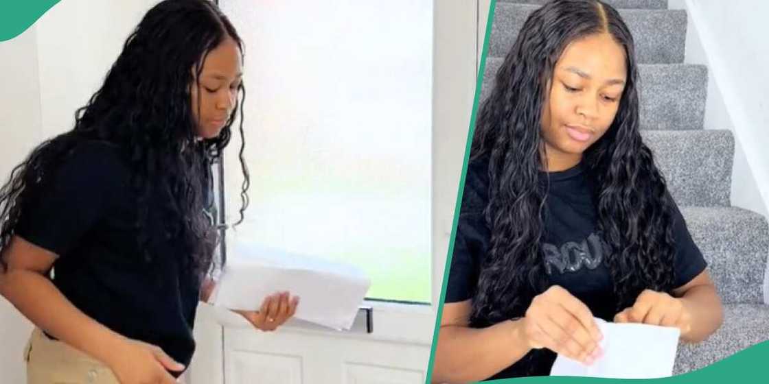 The lady showed the proof The lady showed the proof