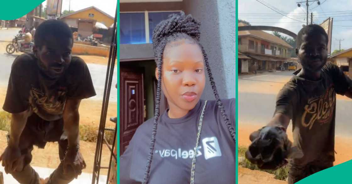 Lady shares emotional moment with mad man she claims fell in love with her