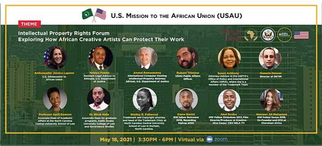 US Mission to the African Union Organises Webinar on Intellectual Property Rights US Mission to the African Union Organises Webinar on Intellectual Property Rights