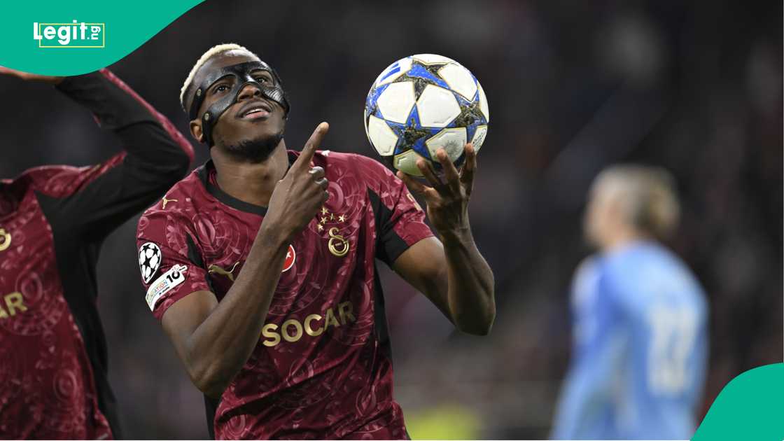 Victor Osimhen, Galatasaray, AFC Ajax, Johan Cruijff Arena, Amsterdam, Netherlands, UEFA Champions League. Victor Osimhen, Galatasaray, AFC Ajax, Johan Cruijff Arena, Amsterdam, Netherlands, UEFA Champions League.