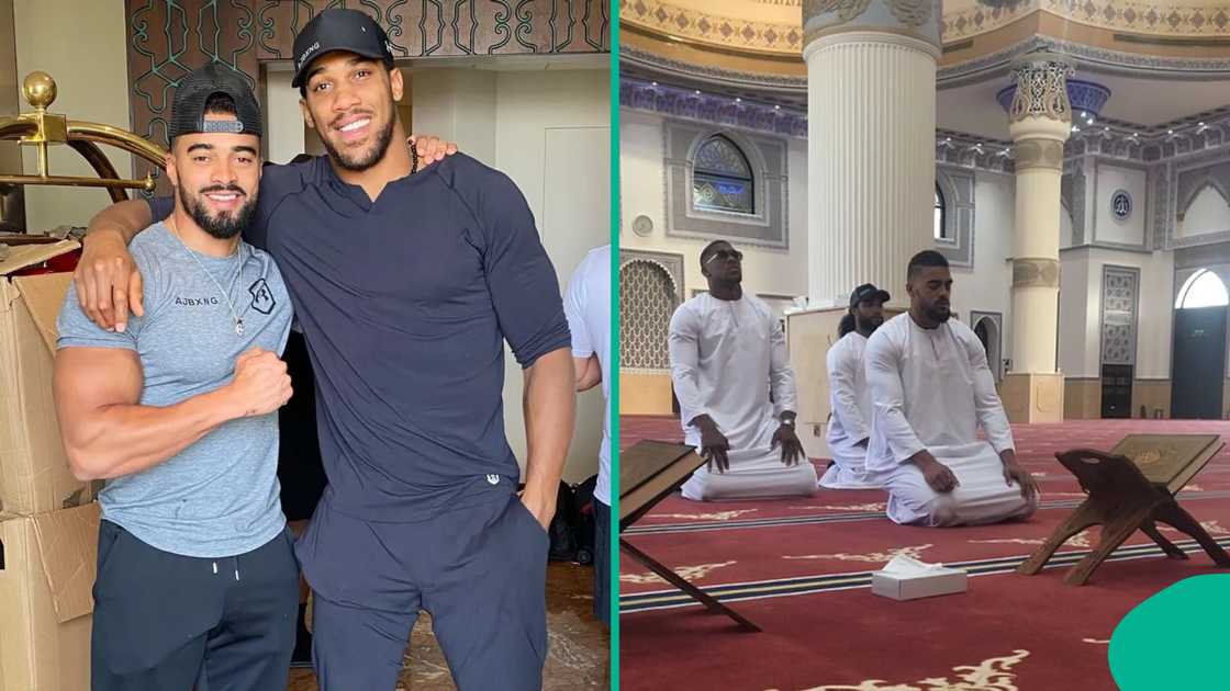 While born a Christian, Anthony Joshua said he does not follow one set religion, leaving fans divided after a viral image showed him praying in a mosque.