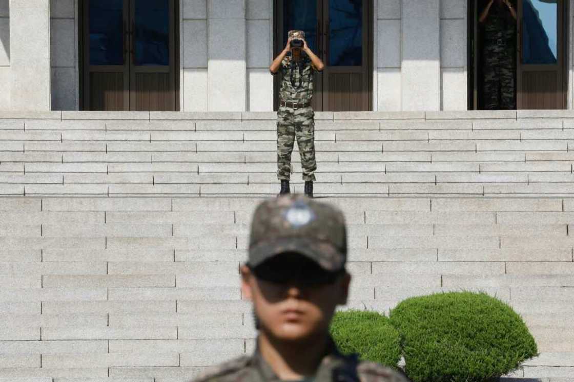 The heavily fortified Demilitarized Zone separates North and South Korea The heavily fortified Demilitarized Zone separates North and South Korea