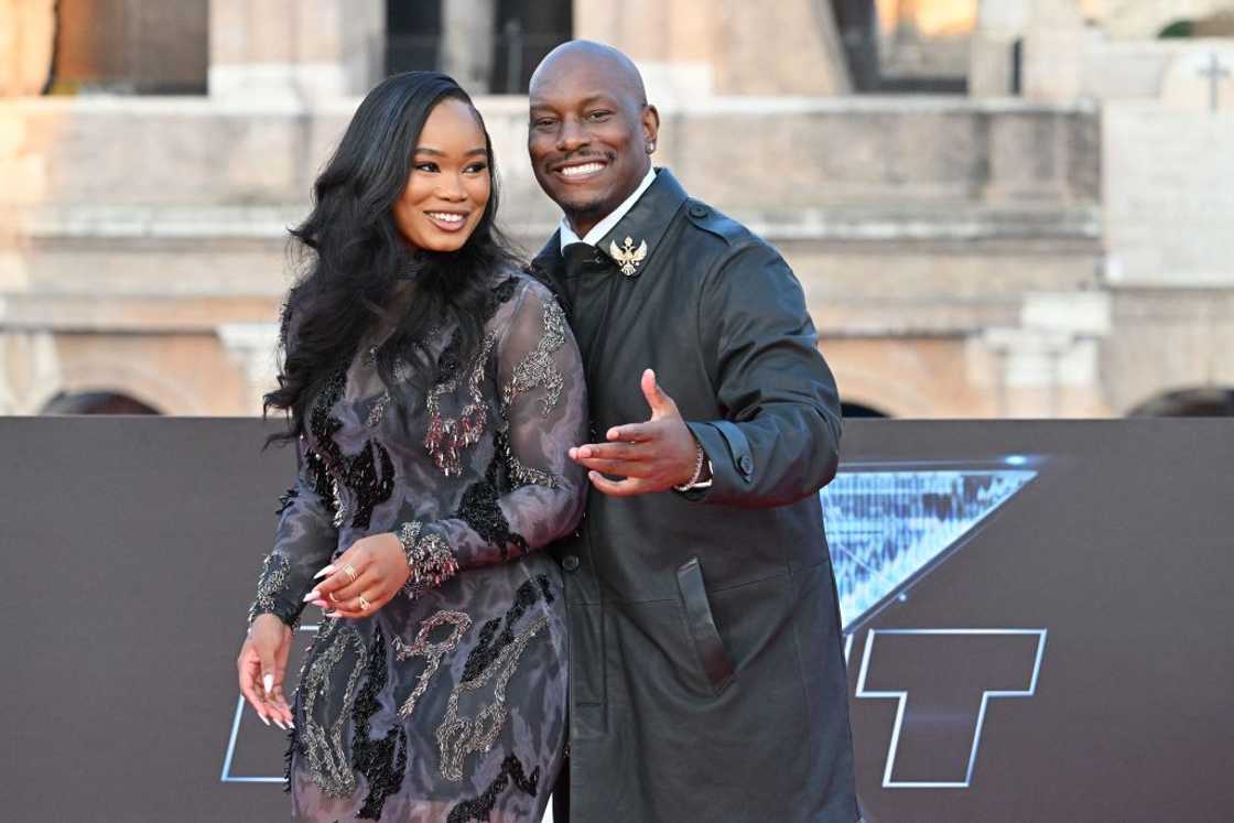 Tyrese Gibson and his partner Zelie Timothy at the Colosseum monument in Rome. Tyrese Gibson and his partner Zelie Timothy at the Colosseum monument in Rome.
