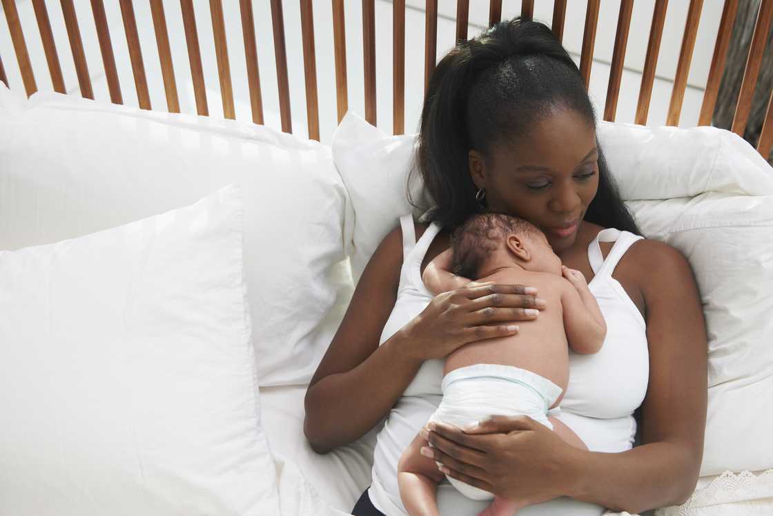 A mother and her son A mother and her son