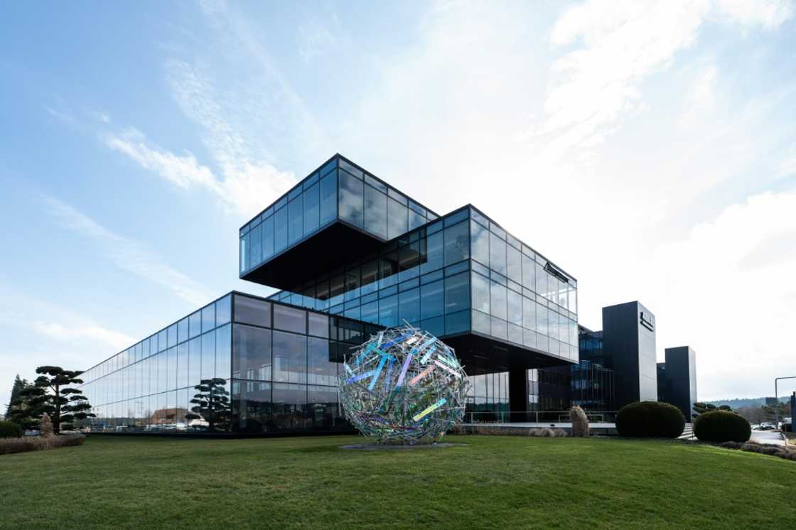 The headquarters of German machine manufacturing company Arburg in Lossburg, southwestern Germany