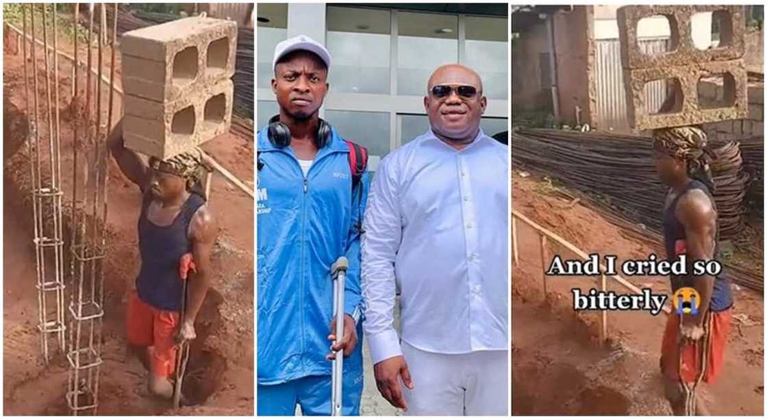 Photos of OPM General Overseer, Apostle Chibuzor Chinyere and a disabled man he gave scholarship to Cyprus. Photos of OPM General Overseer, Apostle Chibuzor Chinyere and a disabled man he gave scholarship to Cyprus.