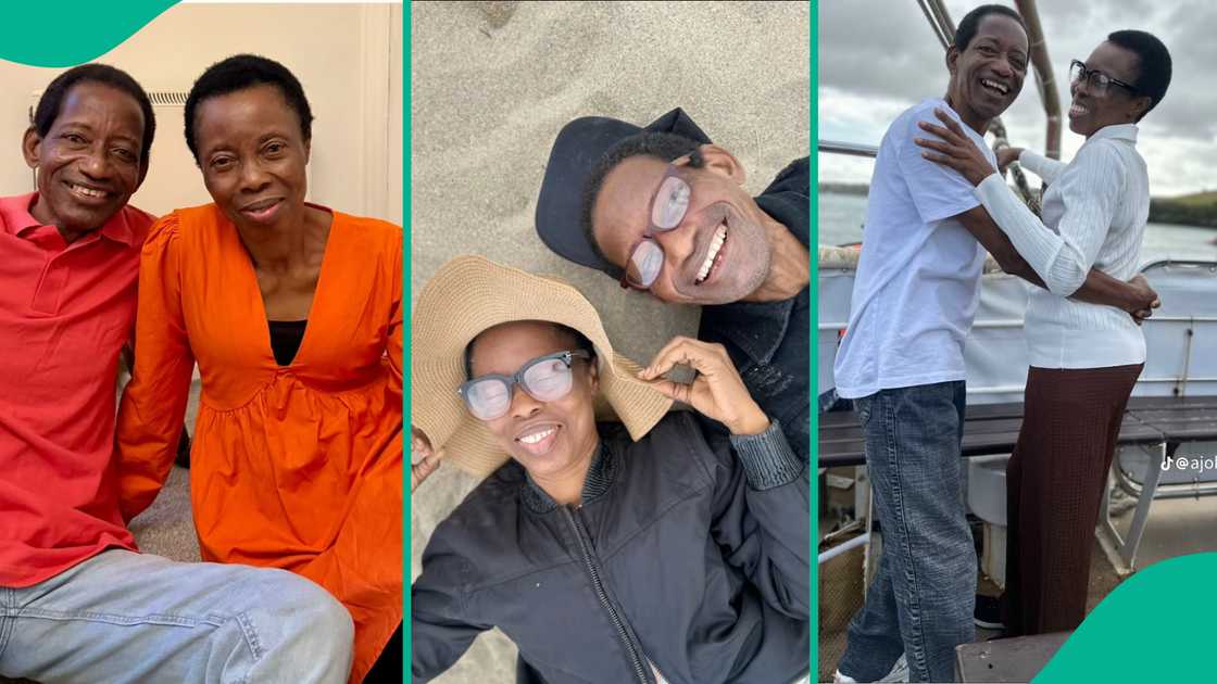 Nigerian couple visit their daughter in the UK.