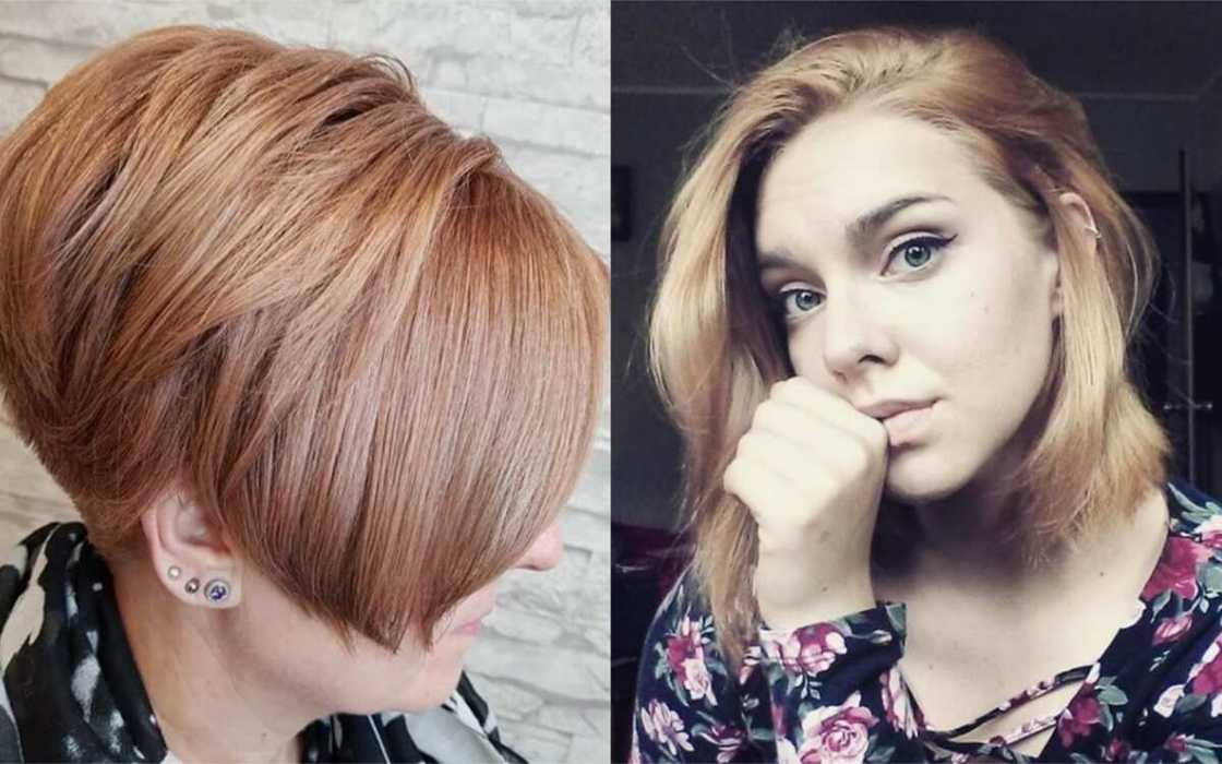 Strawberry blonde hair