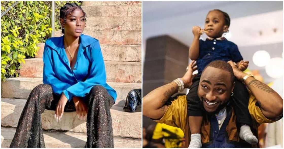 Photos of Sophia Momodu, Davido and Ifeanyi